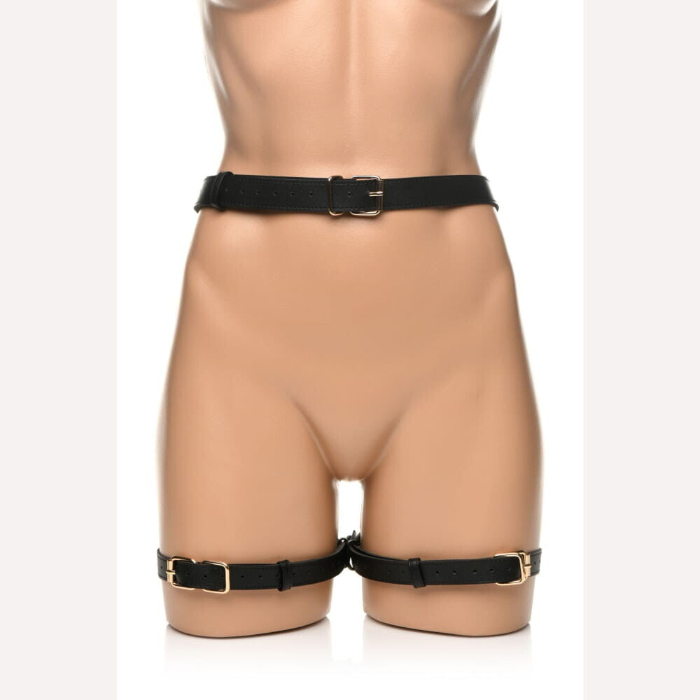 Strict Bondage Harness W/ Bows Black Xl/2xl Intimates Adult Boutique