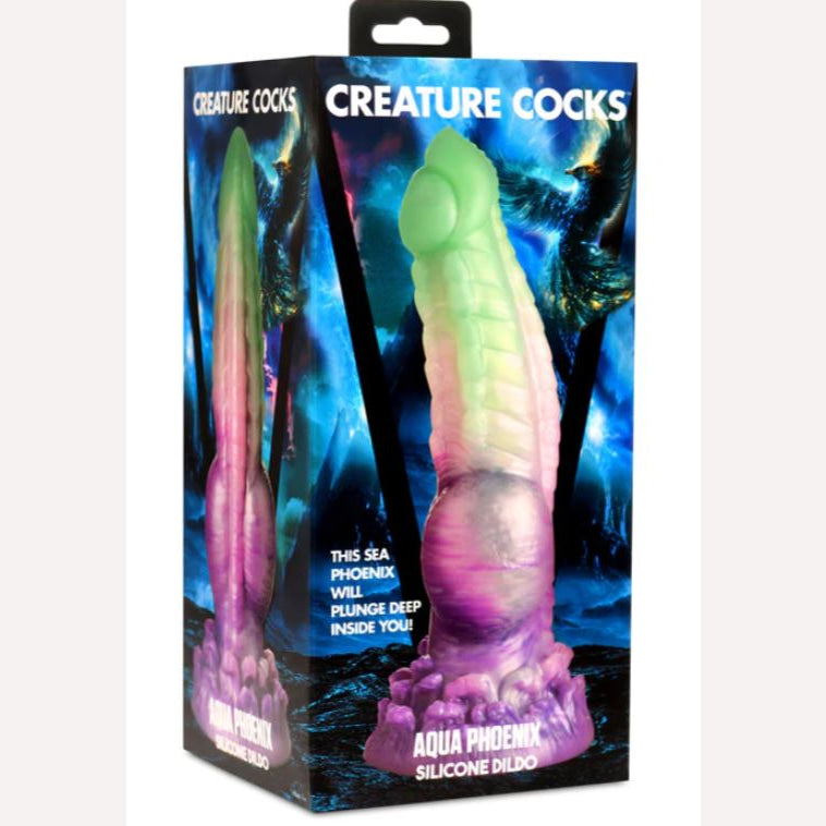 Silicone Dildo - Aqua Phoenix Creature Cocks Intimates Adult Boutique