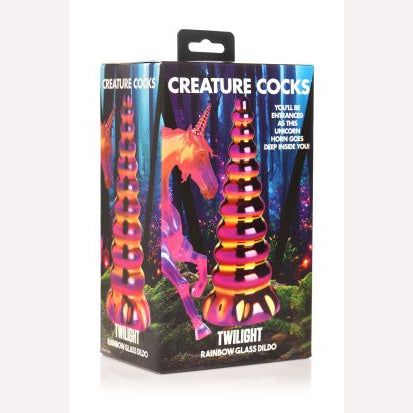 Creature Cocks Twilight Rainbow Glass Dildo in Dildos Category Intimates Adult Boutique