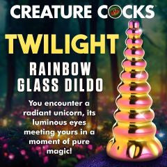 Creature Cocks Twilight Rainbow Glass Dildo in Dildos Category Intimates Adult Boutique