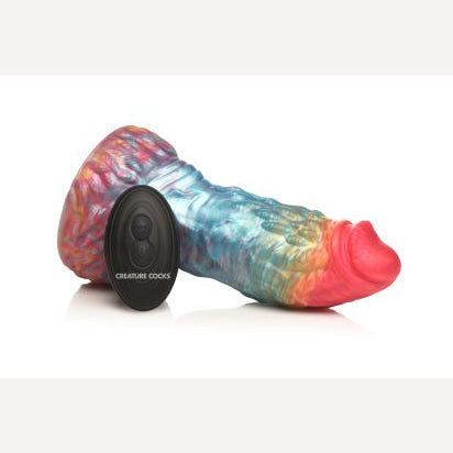 Creature Cocks Rainbow Phoenix Vibrating Silicone Dildo  Intimates Adult Boutique