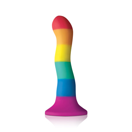 Rainbow Colours Pride Edition 6in Wave Dildo  Intimates Adult Boutique