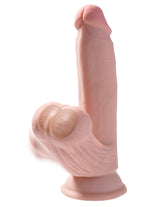 King Cock Plus 7 In Triple Density Cock W- Swinging Balls Light Intimates Adult Boutique