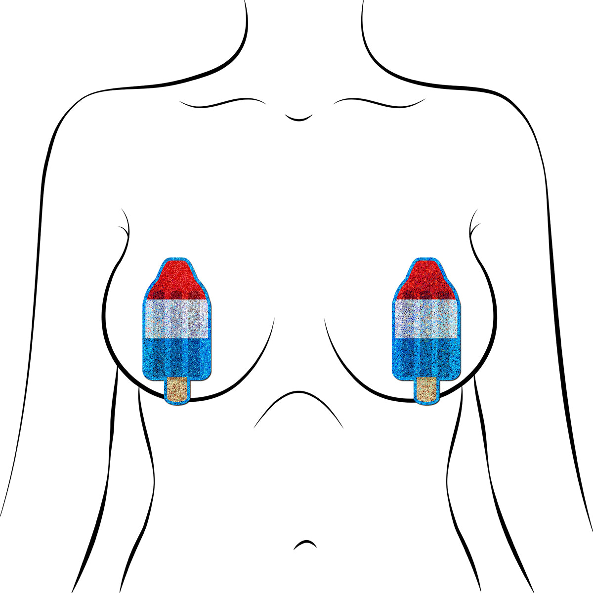 Pastease Astropops Red/White/Blue Intimates Adult Boutique