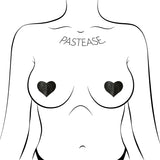 Pastease Petite Hearts Black 4pk Intimates Adult Boutique