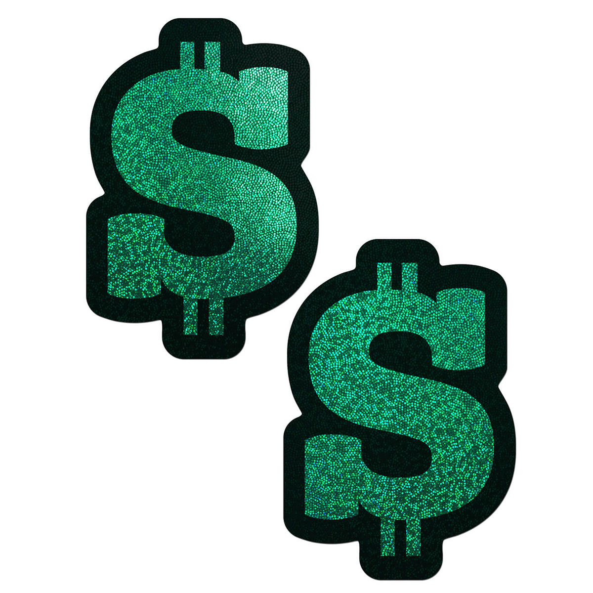 Pastease Glitter Green Dollar Signs Intimates Adult Boutique