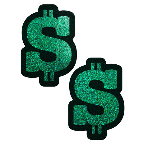 Pastease Glitter Green Dollar Signs Intimates Adult Boutique