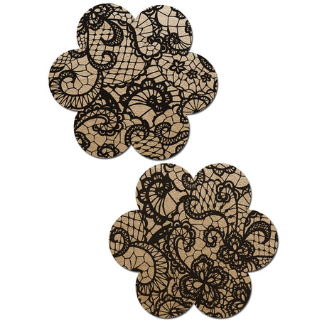 Pastease Nude Lace Flowers Intimates Adult Boutique