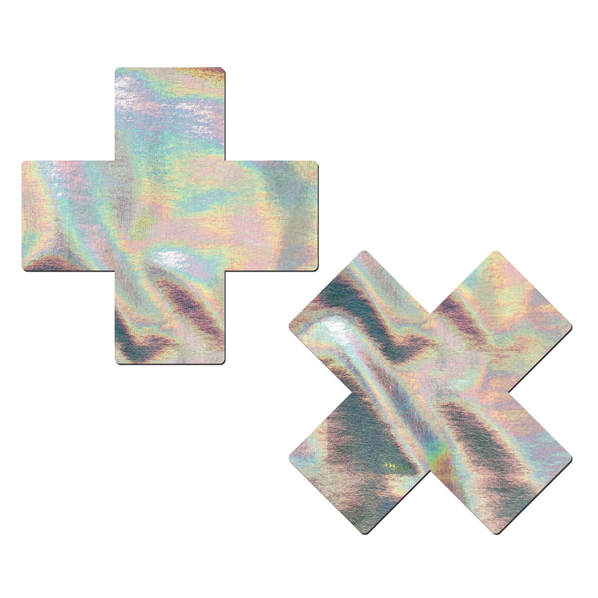 Pastease Silver Hologram Crosses Intimates Adult Boutique