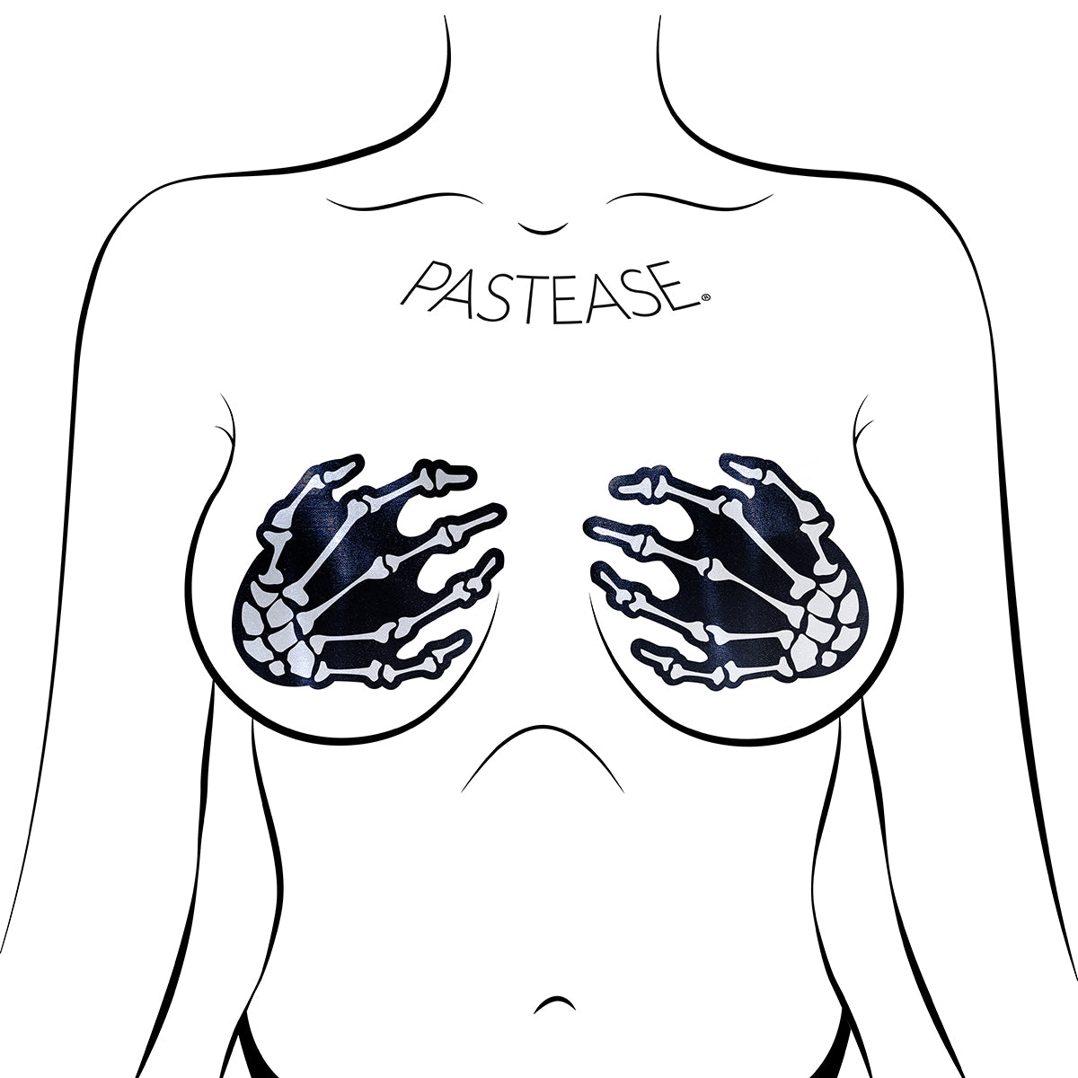 Pastease Skeleton Hands White Intimates Adult Boutique