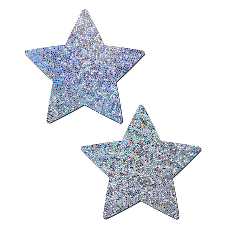 Pastease Stars Silver Glitter Intimates Adult Boutique