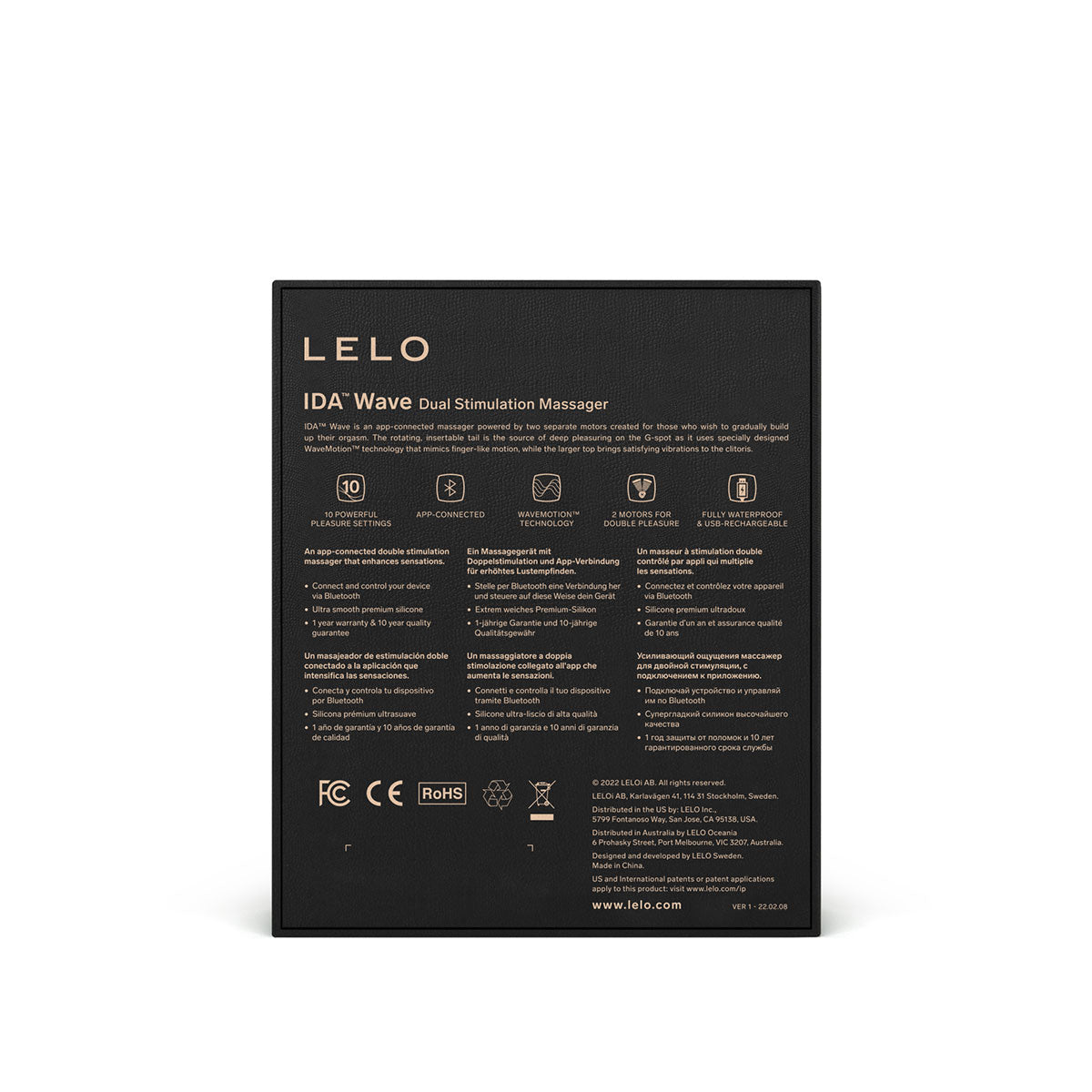 LELO Ida Wave - Black Intimates Adult Boutique