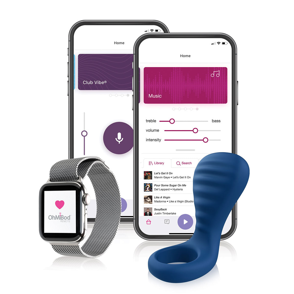 OhMiBod  NEX3 BlueMotion Ring Intimates Adult Boutique