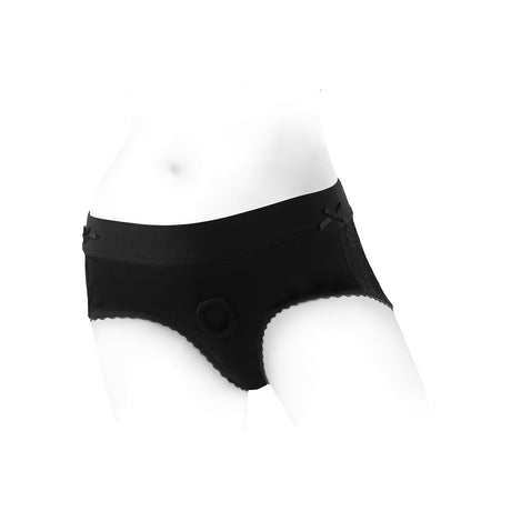 SpareParts Bella Harness Black-Black Nylon - Large Intimates Adult Boutique