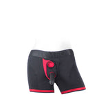 SpareParts Tomboii Black-Red Nylon - Large Intimates Adult Boutique