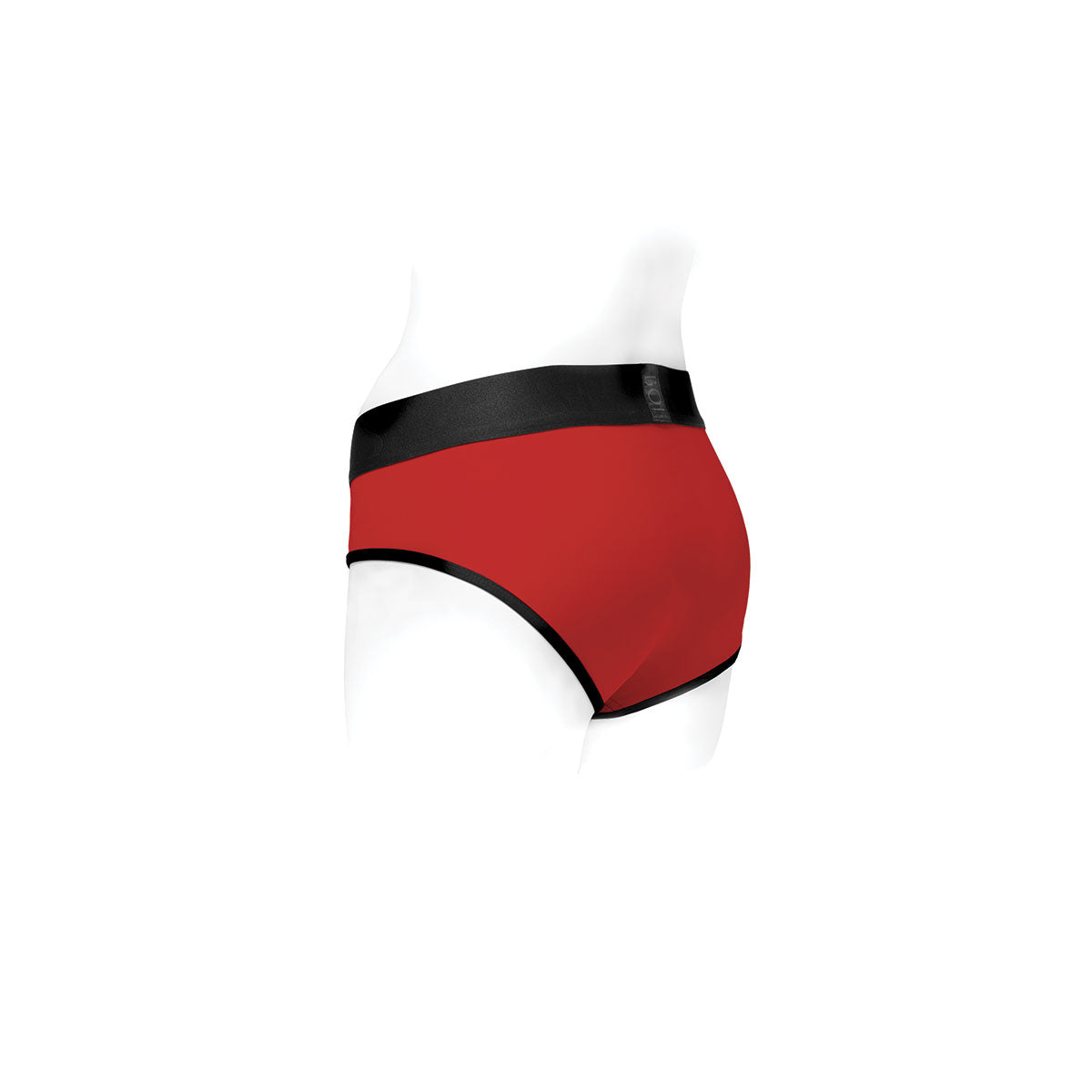 SpareParts Tomboi Harness Red-Black Nylon - 4X Intimates Adult Boutique