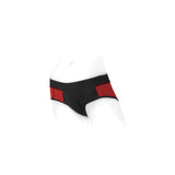 SpareParts Tomboi Harness Red-Black Nylon - 4X Intimates Adult Boutique