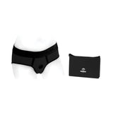 SpareParts Tomboi Harness Black-Black Nylon - XXS Intimates Adult Boutique
