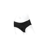 SpareParts Tomboi Harness Black-Black Nylon - XXS Intimates Adult Boutique