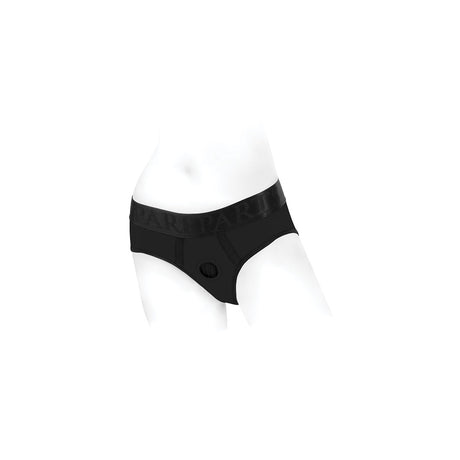 SpareParts Tomboi Harness Black-Black Nylon - XXS Intimates Adult Boutique