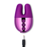 Le Wand Chrome Double Vibe - Dark Cherry Intimates Adult Boutique