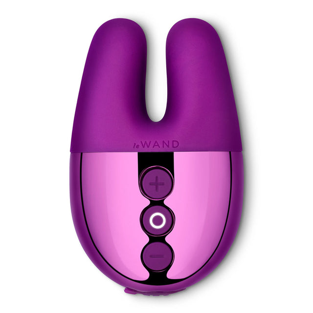 Le Wand Chrome Double Vibe - Dark Cherry Intimates Adult Boutique
