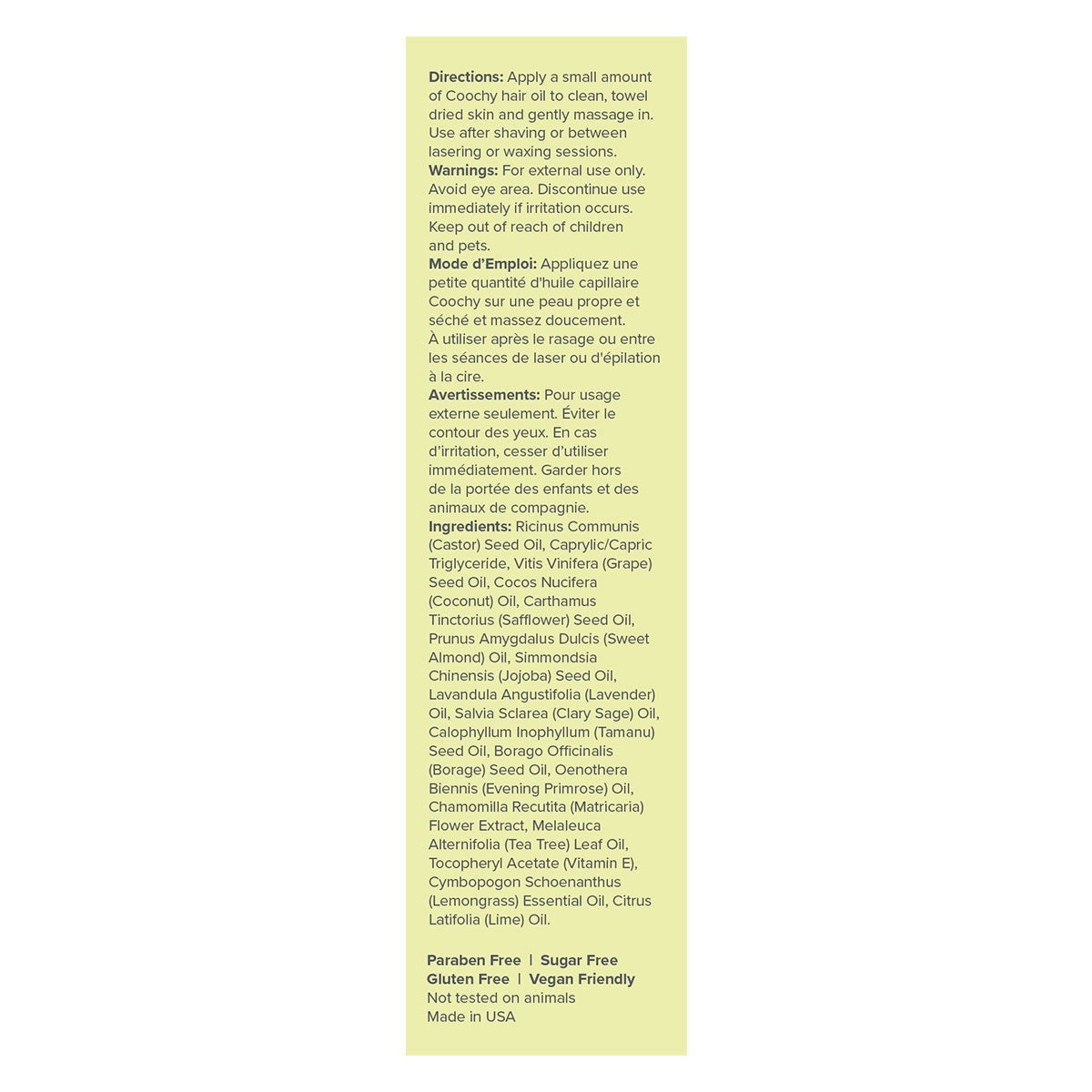 Coochy Ultra Lime Yours Ingrown Hair Oil 12.5ml - Lemongrass & Lime Intimates Adult Boutique