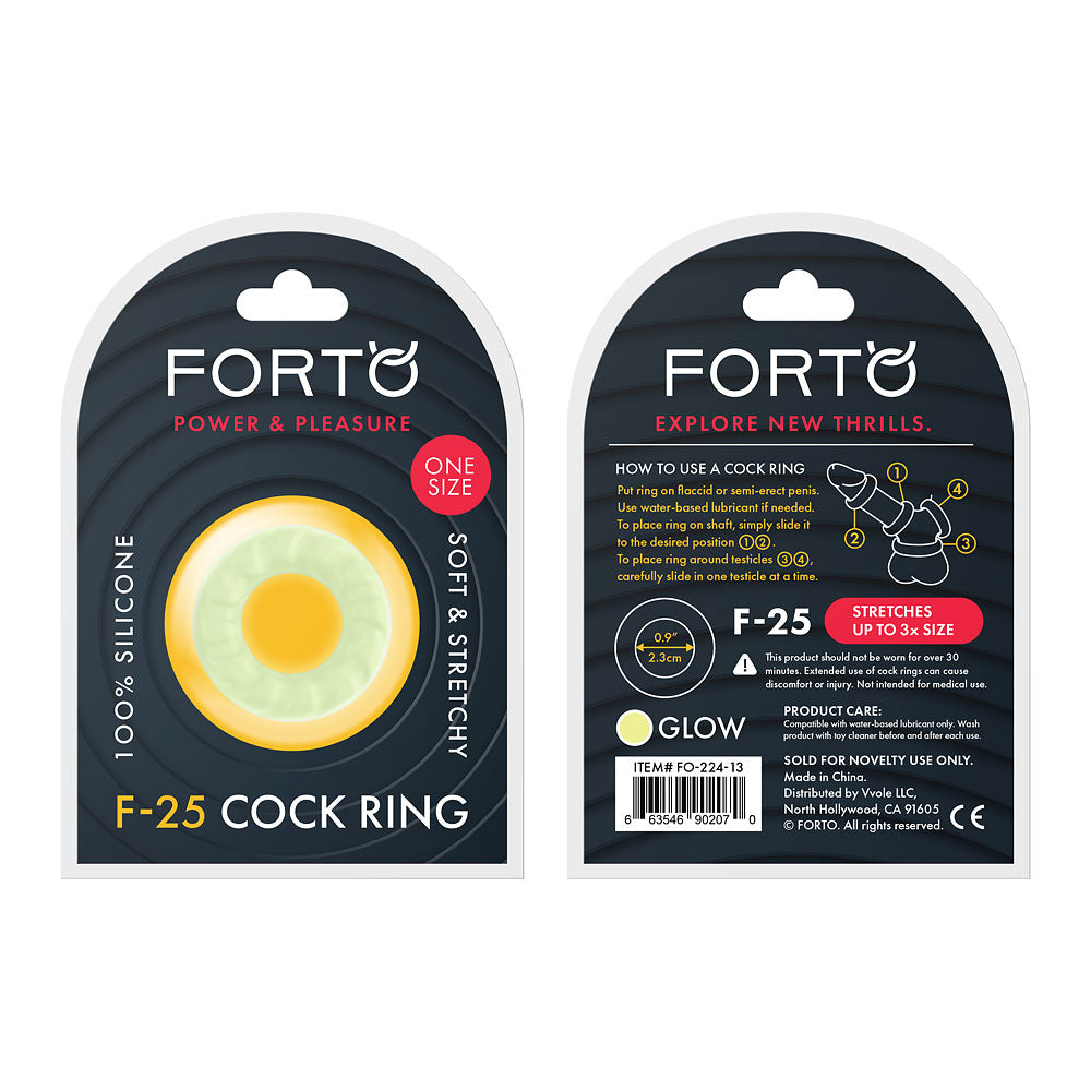 FORTO F-25 C-Ring 23mm Glow Intimates Adult Boutique