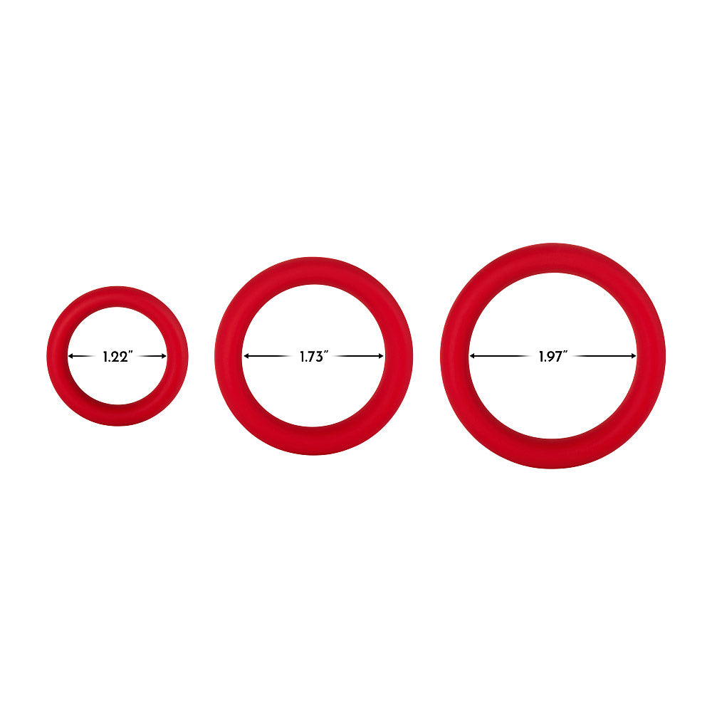 FORTO F-64 C-Ring 45mm Wide Red Medium Intimates Adult Boutique