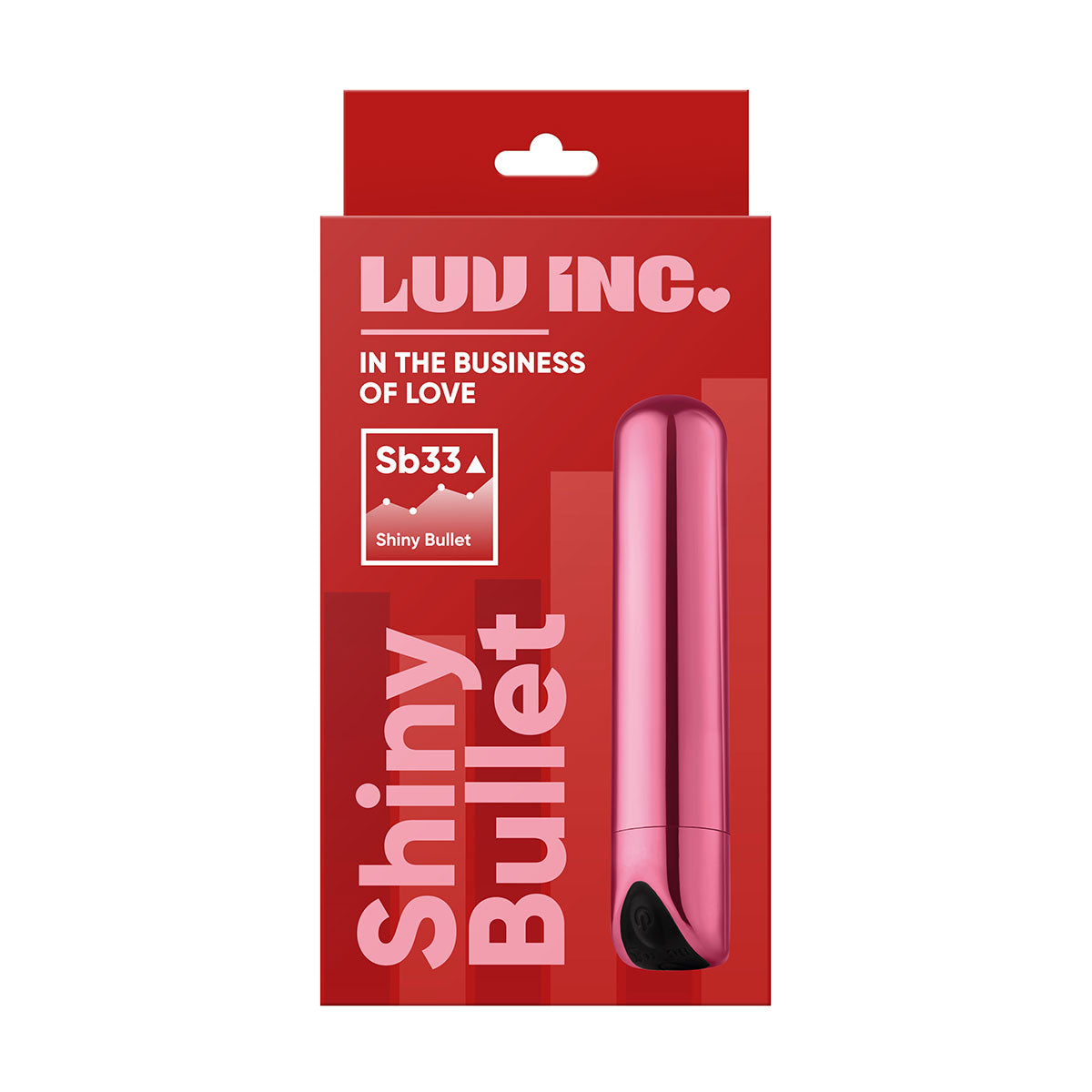 Luv Inc Shiny Bullet - Light Pink Intimates Adult Boutique