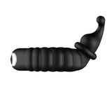 FORTO F-24 Textured Vibrating C-Ring - Black Intimates Adult Boutique