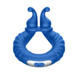 FORTO F-24 Textured Vibrating C-Ring - Blue Intimates Adult Boutique