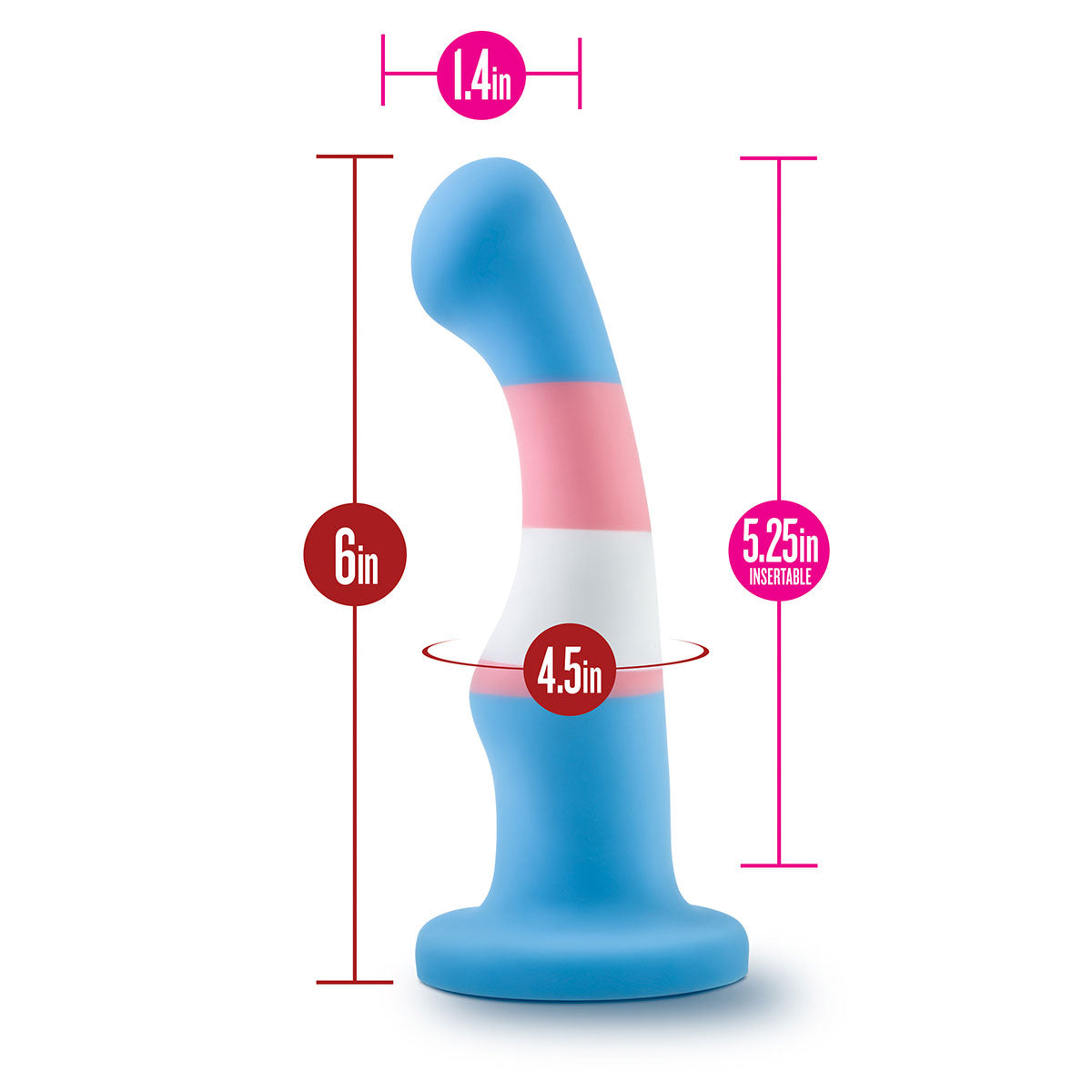 Avant Pride P2 Trans Dildo With Suction Cup  Intimates Adult Boutique