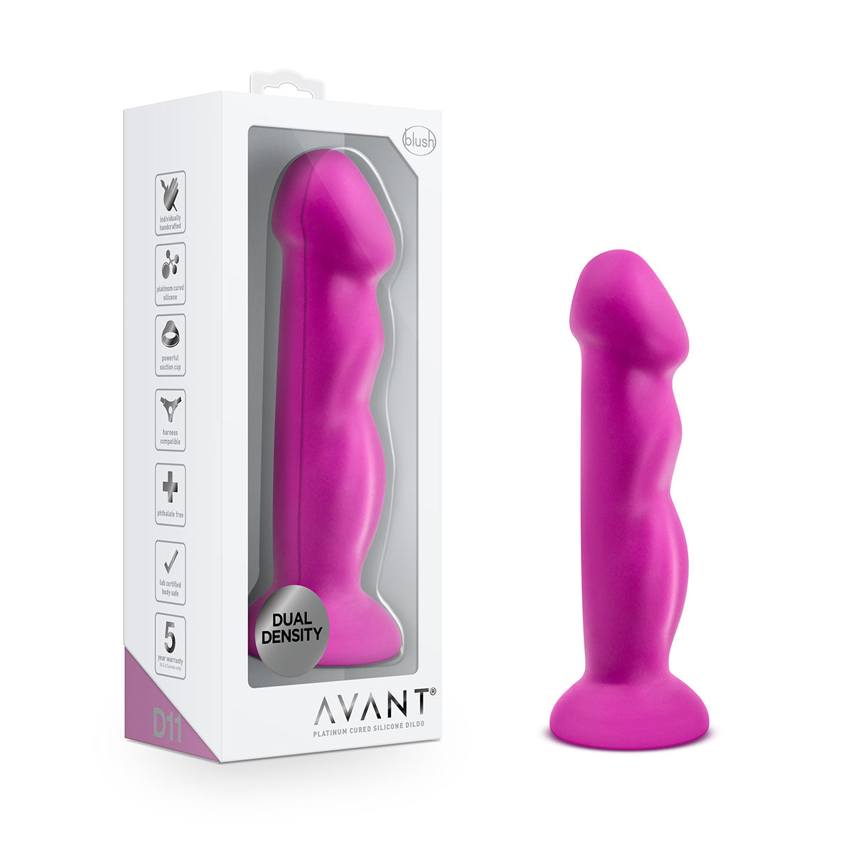 Avant D11 Suko Violet Dildo With Suction Cup  Intimates Adult Boutique