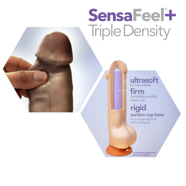 Dr Skin Plus 6in Poseable Dildo Chocolate Intimates Adult Boutique
