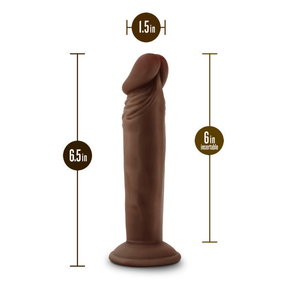 Dr Skin Plus 6in Poseable Dildo Chocolate Intimates Adult Boutique
