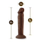 Dr Skin Plus 6in Poseable Dildo Chocolate Intimates Adult Boutique