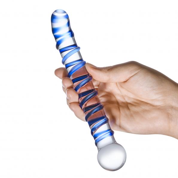 Glas Mr. Swirly 6.5 G-spot Glass Dildo Intimates Adult Boutique