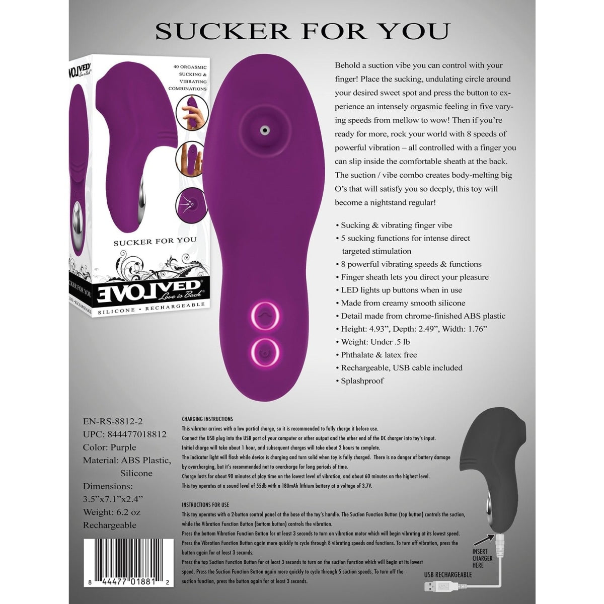 Evolved Sucker For You Intimates Adult Boutique