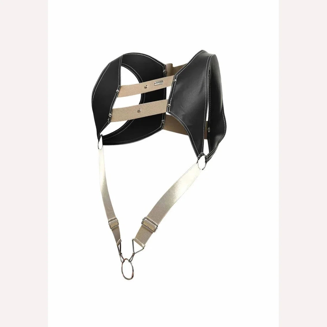 Male Basics Dngeon Croptop Cockring Harness Golden O/s Intimates Adult Boutique