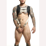 Male Basics Dngeon Croptop Cockring Harness Golden O/s Intimates Adult Boutique
