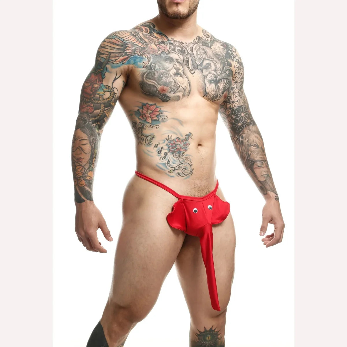 Mob Elephant Thong Red O/s Intimates Adult Boutique