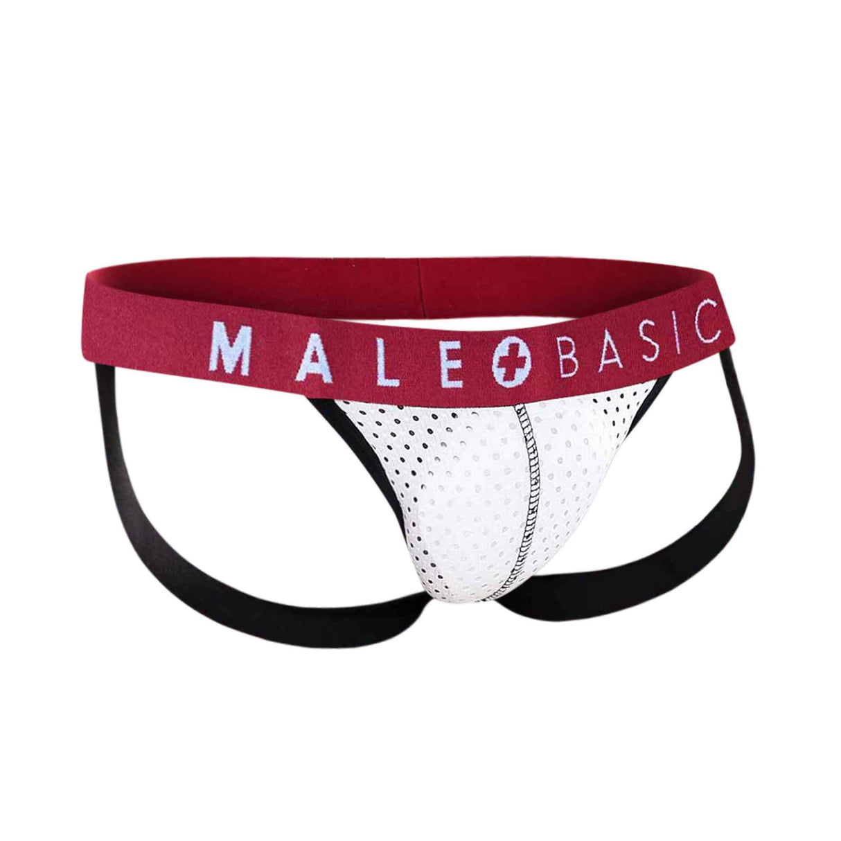 Mb Spot Jockstrap White Large Intimates Adult Boutique