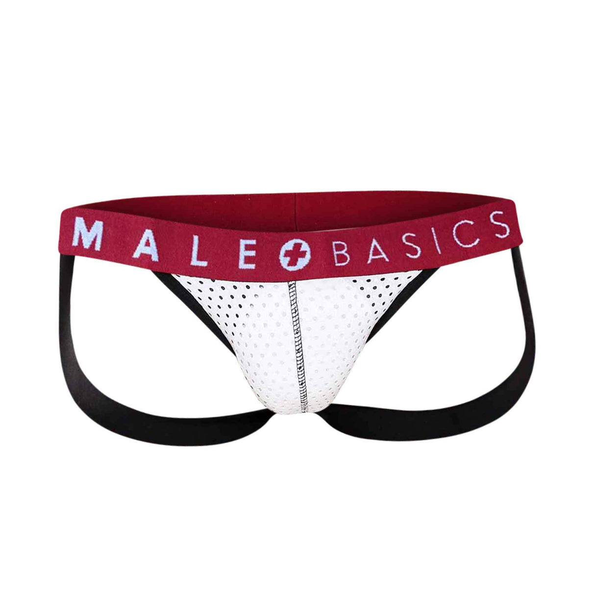 Mb Spot Jockstrap White Small Intimates Adult Boutique