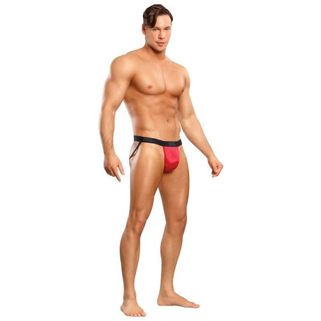 Jock Satin Lycra Red S-m Intimates Adult Boutique