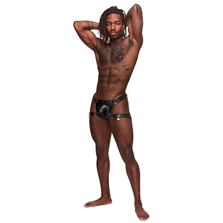 Scorpio Leather Short Black O-s Intimates Adult Boutique