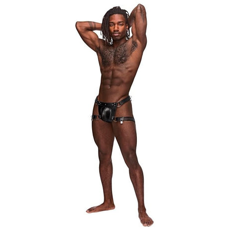 Scorpio Leather Short Black O-s Intimates Adult Boutique