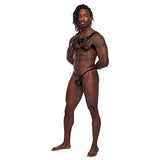 Aries Leather Harness Black O-s Intimates Adult Boutique