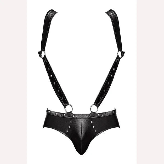 Uranus Studded Harness Black L/xl Intimates Adult Boutique