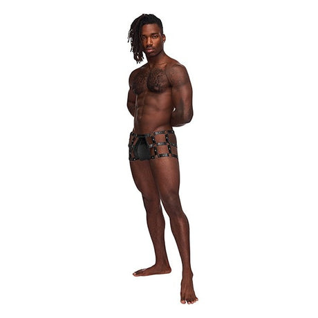 Vulcan Studded Harness Black S-m Intimates Adult Boutique